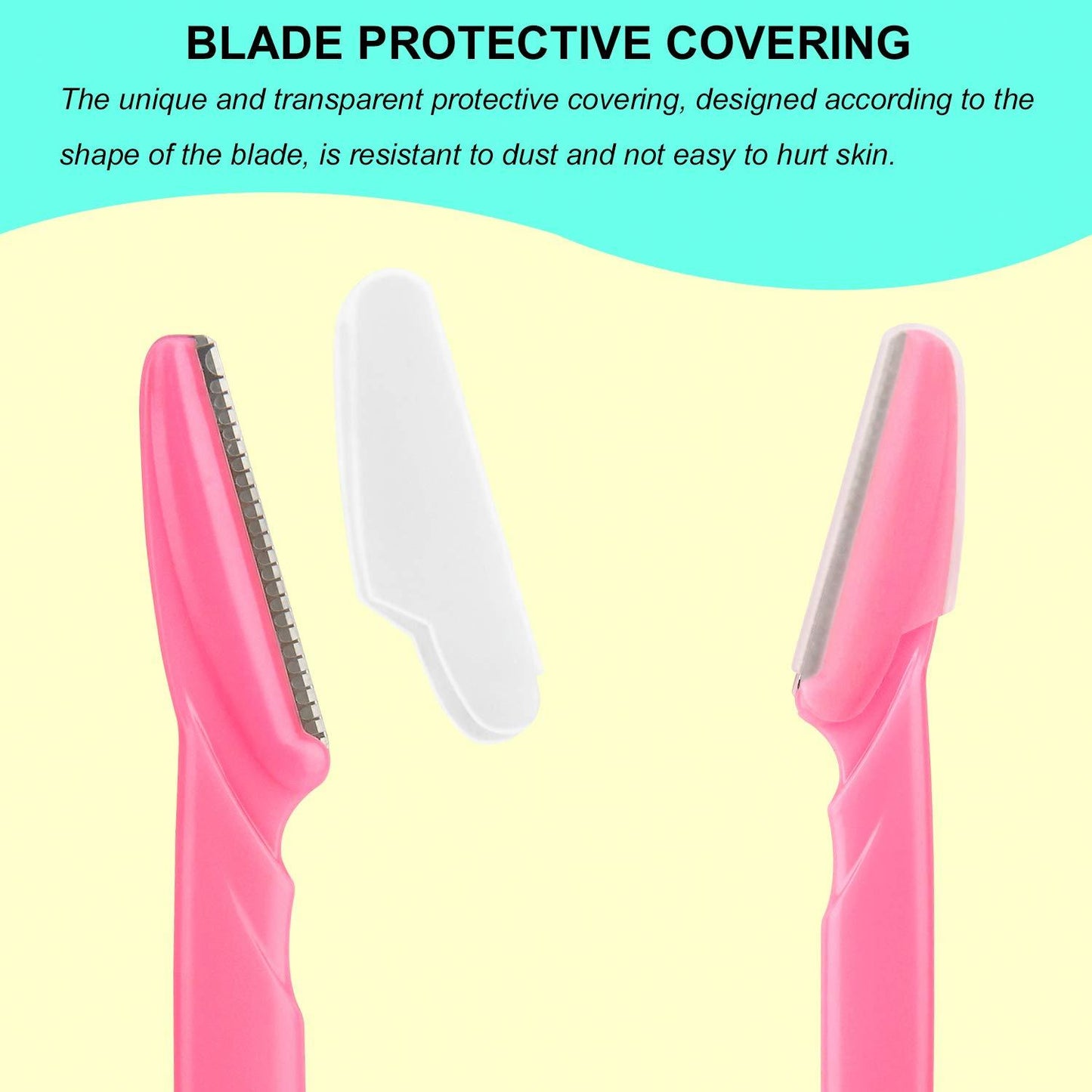 Colovis 66 Eyebrow Razor and Face Razor for Women and Men, Eyebrow Hair Trimmer and Shaver with Protective Cover,Safe and Newbie Friendly