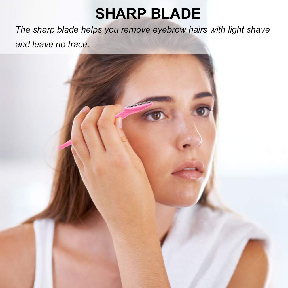 Colovis 66 Eyebrow Razor and Face Razor for Women and Men, Eyebrow Hair Trimmer and Shaver with Protective Cover,Safe and Newbie Friendly